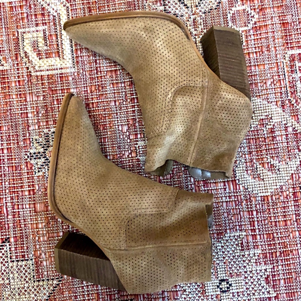 Vince Camuto Chocolate Brown Booties